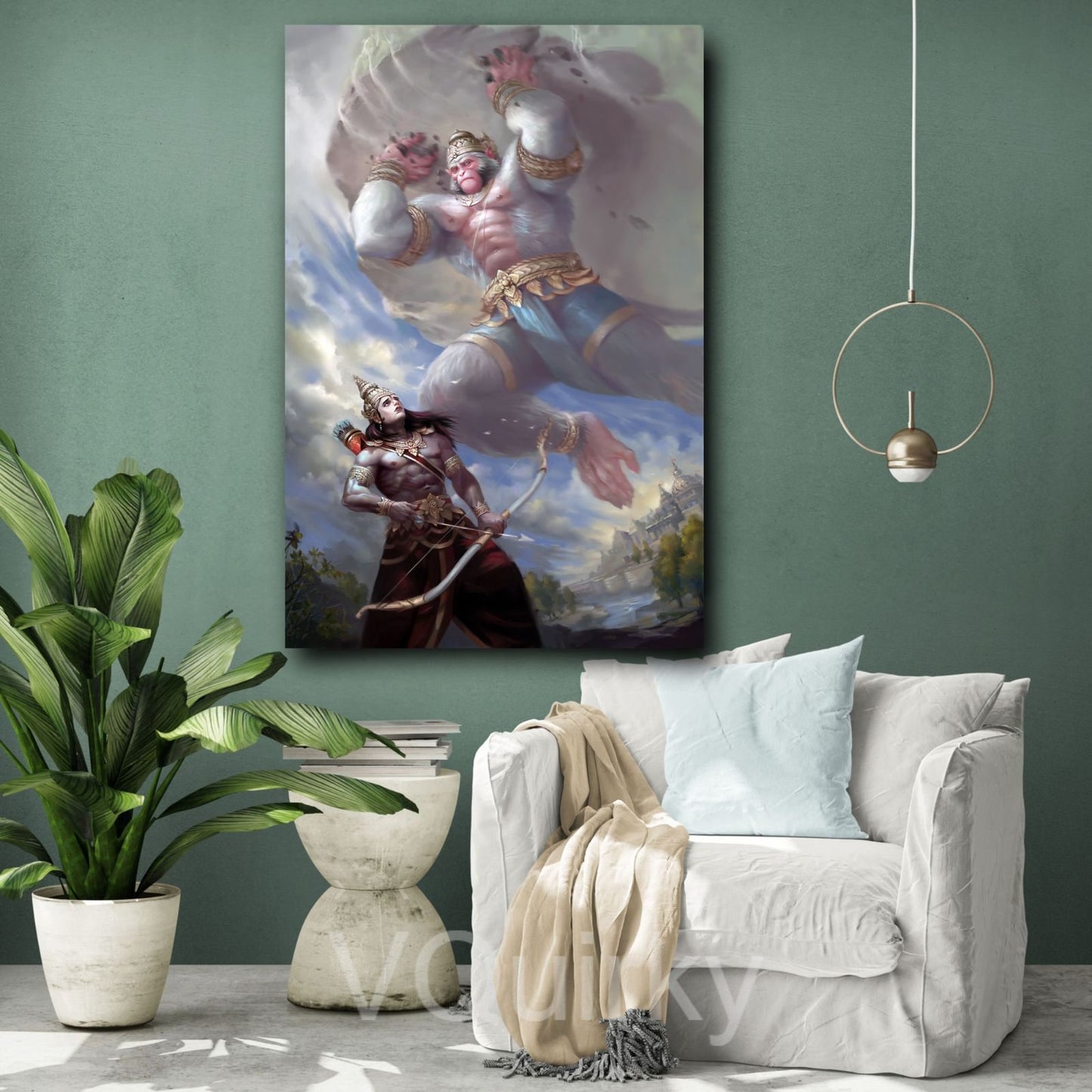 HANUMAN JI Canvas Painting