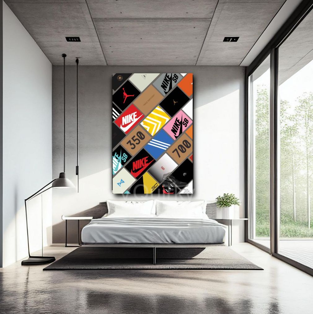 Nike Shoe Box Canvas Painting