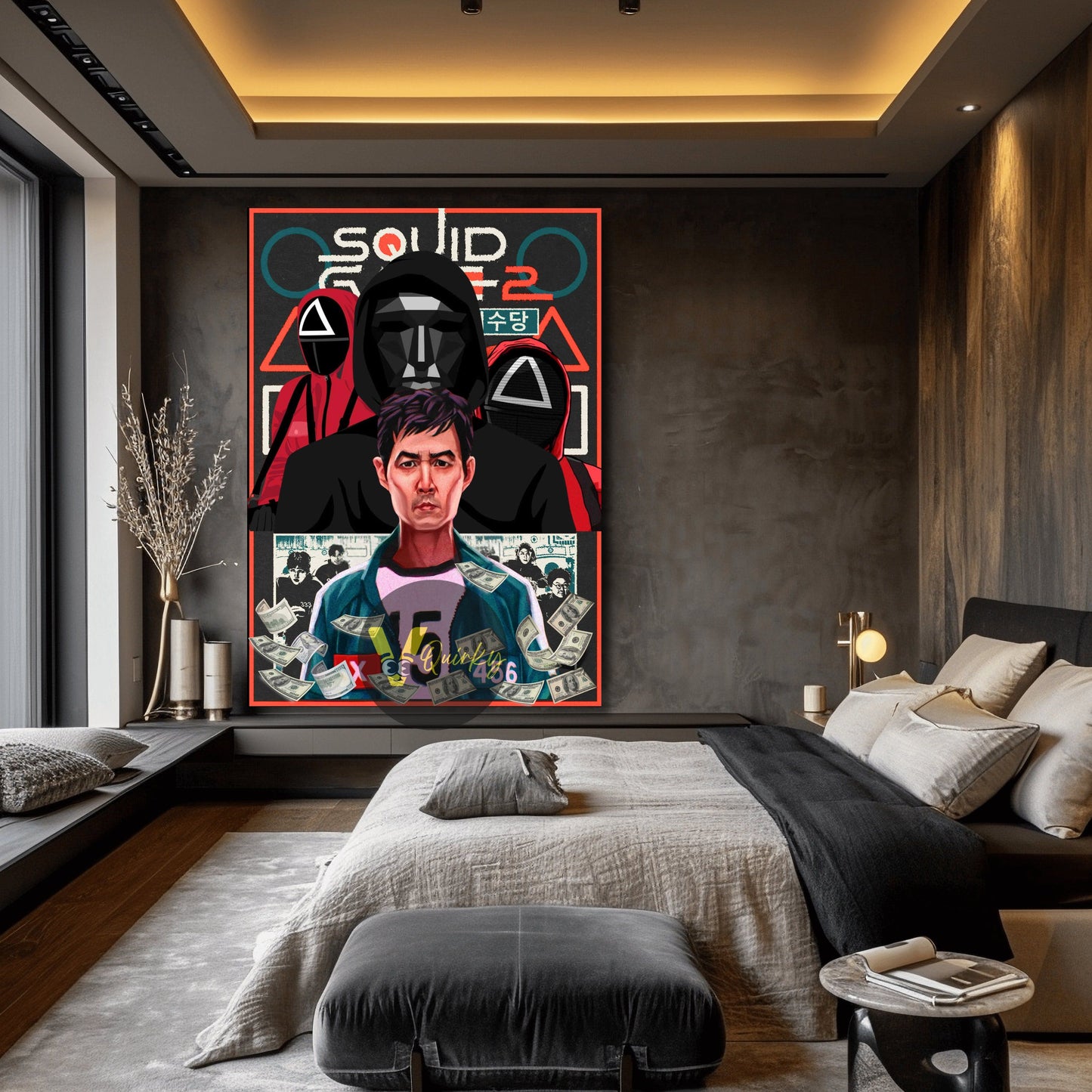 Squid Game Canvas Painting