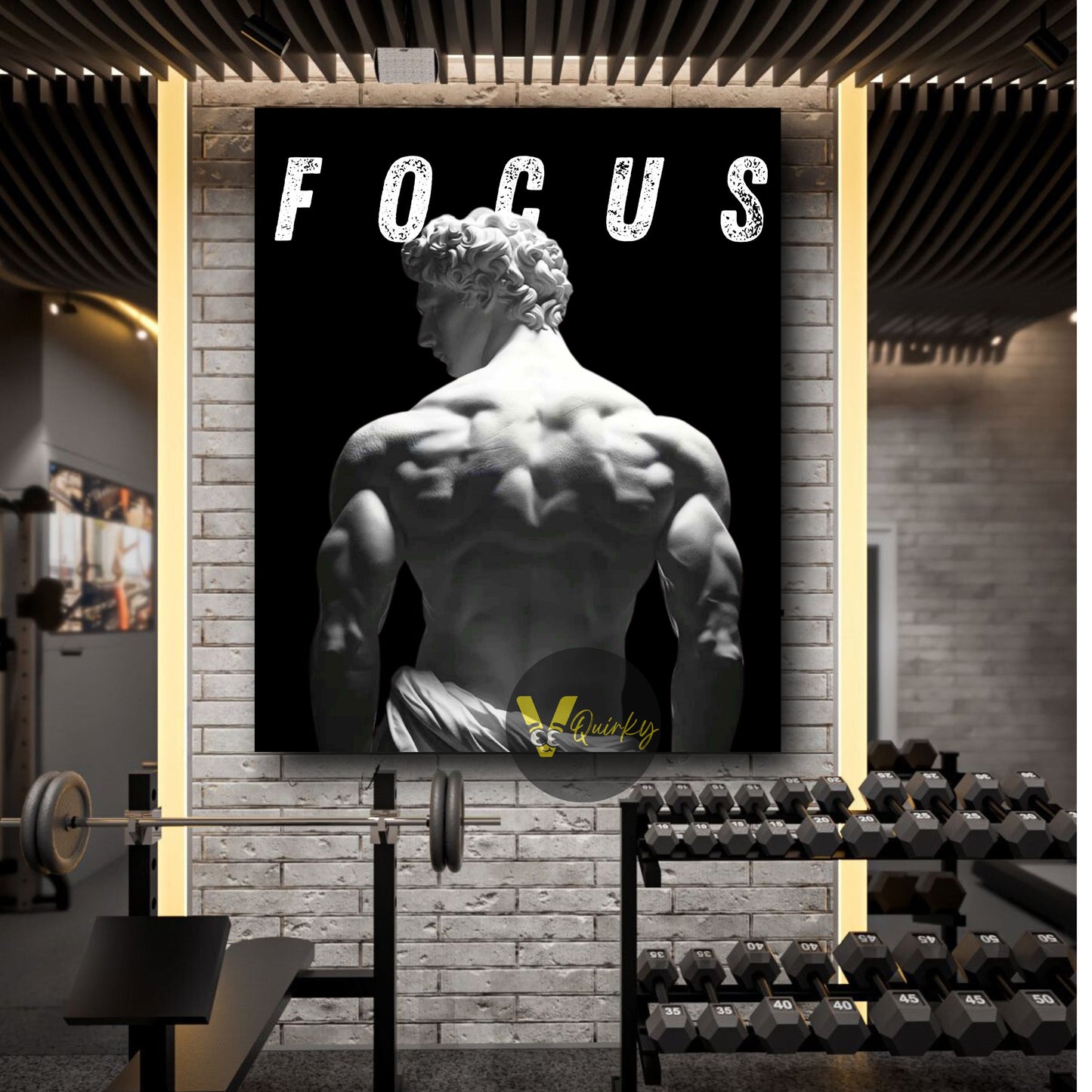 Focus Gym Canvas Painting