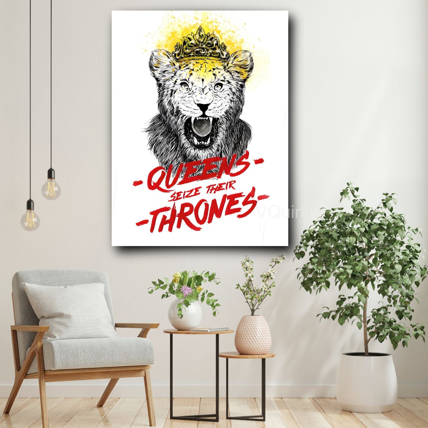 Queens Seize Their Thrones Canvas Painting