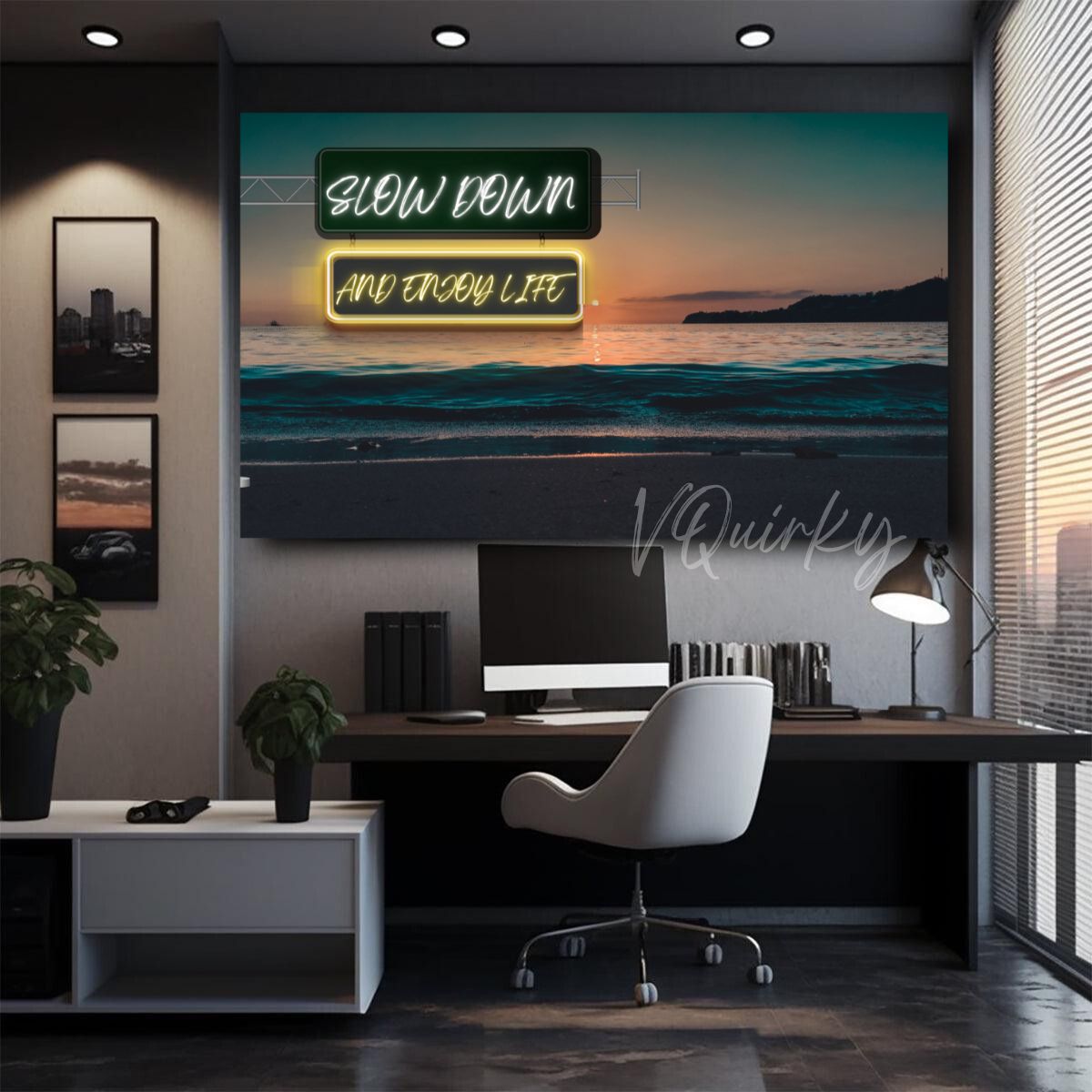 Slow Down and Enjoy Life Canvas Painting