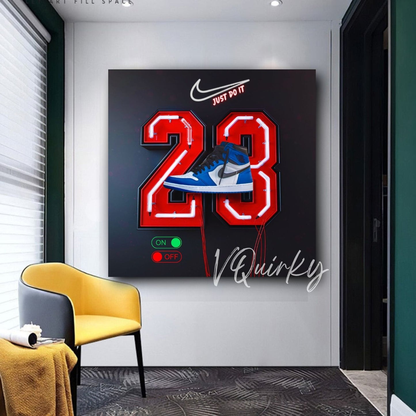 Nike 23 Jordan Canvas Painting