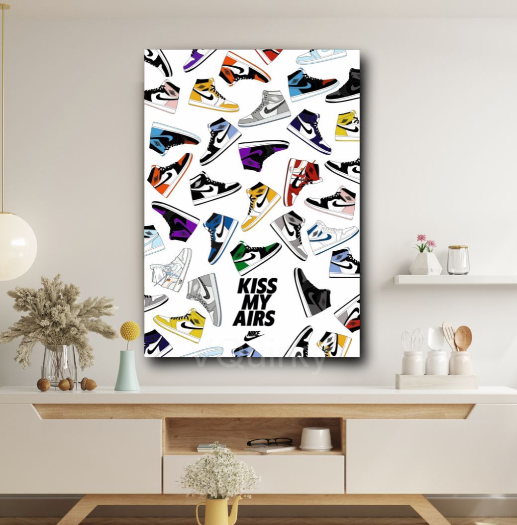 Nike Kiss My Airs Canvas Painting