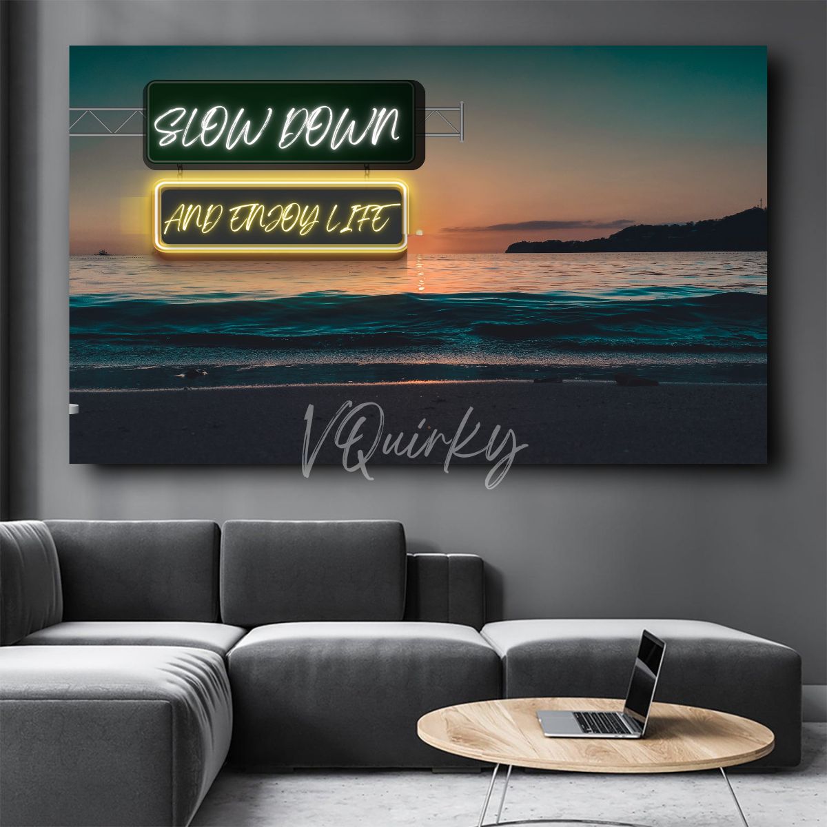 Slow Down and Enjoy Life Canvas Painting