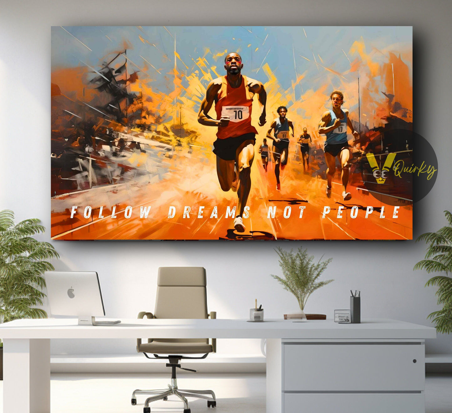 Follow Dreams Not People Canvas Painting
