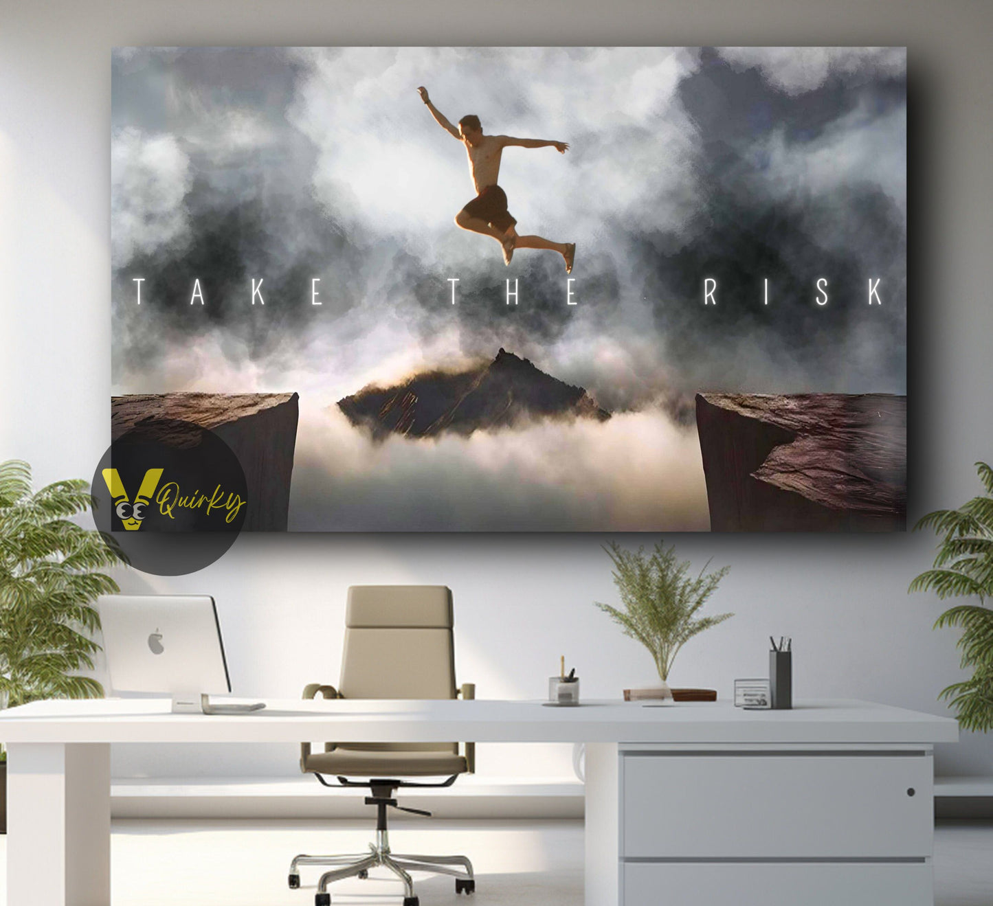 Take The Risk Canvas Painting
