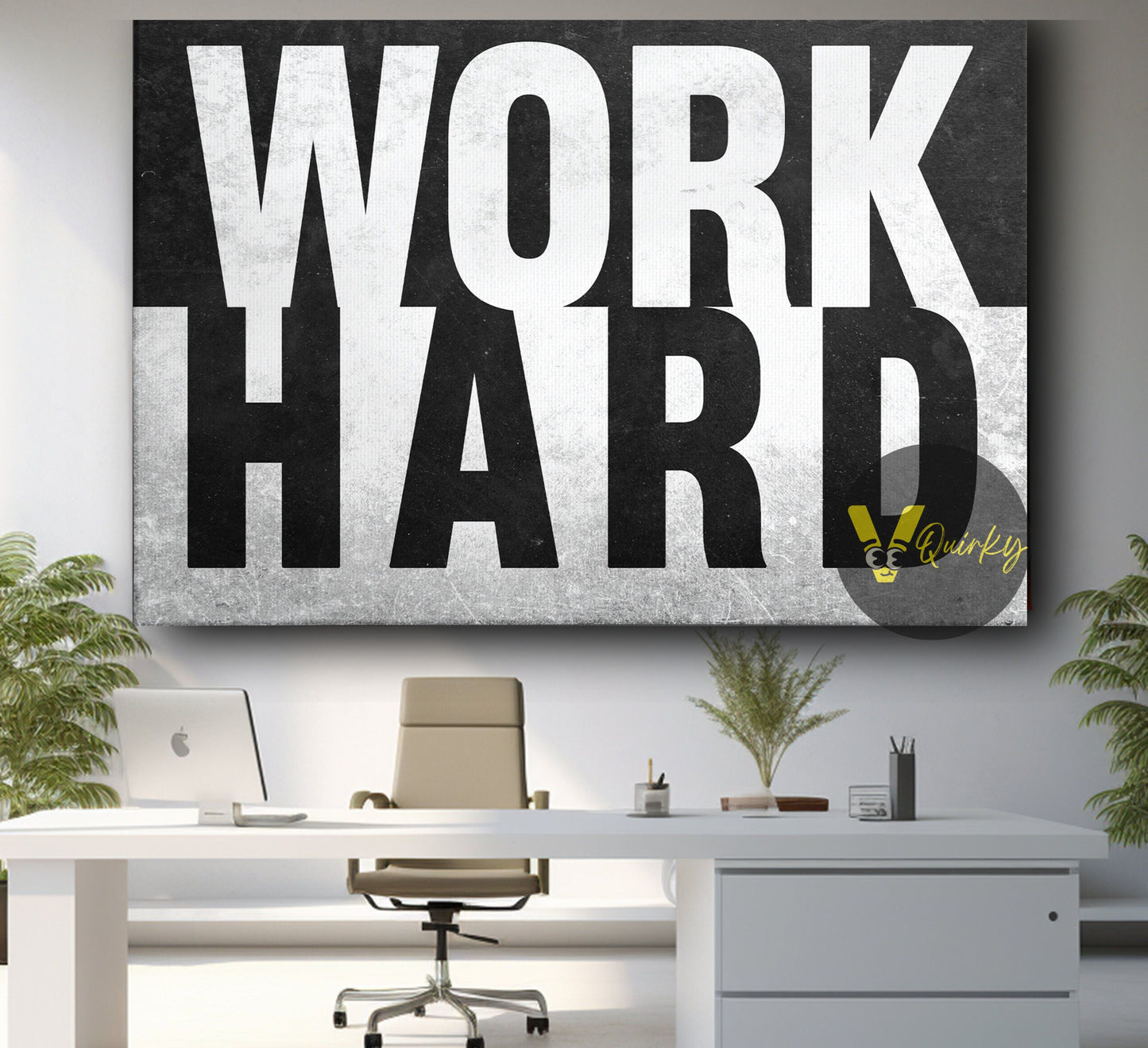Work Hard Canvas Painting