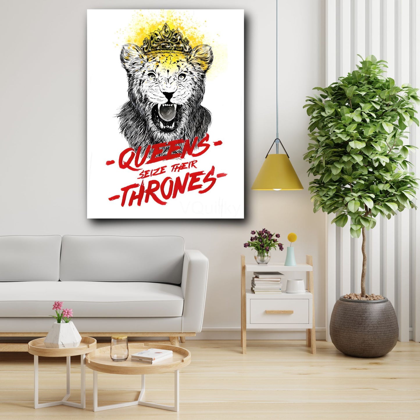 Queens Seize Their Thrones Canvas Painting