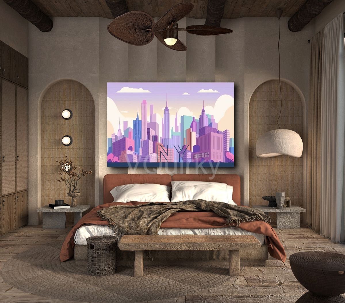 New York Skyline Canvas Painting