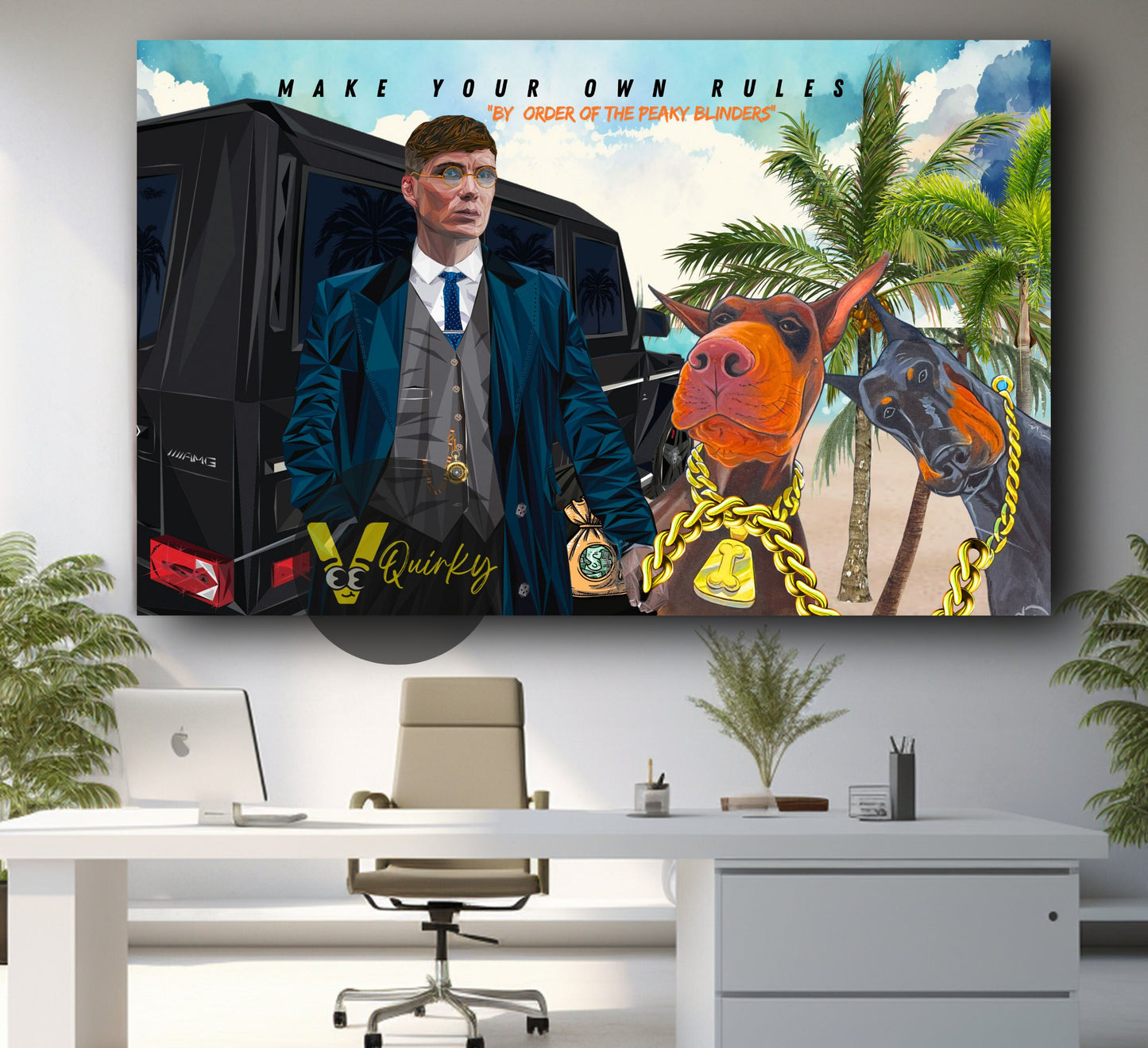 "By Order Of The Peaky Blinders" Thomas Shelby Canvas Painting