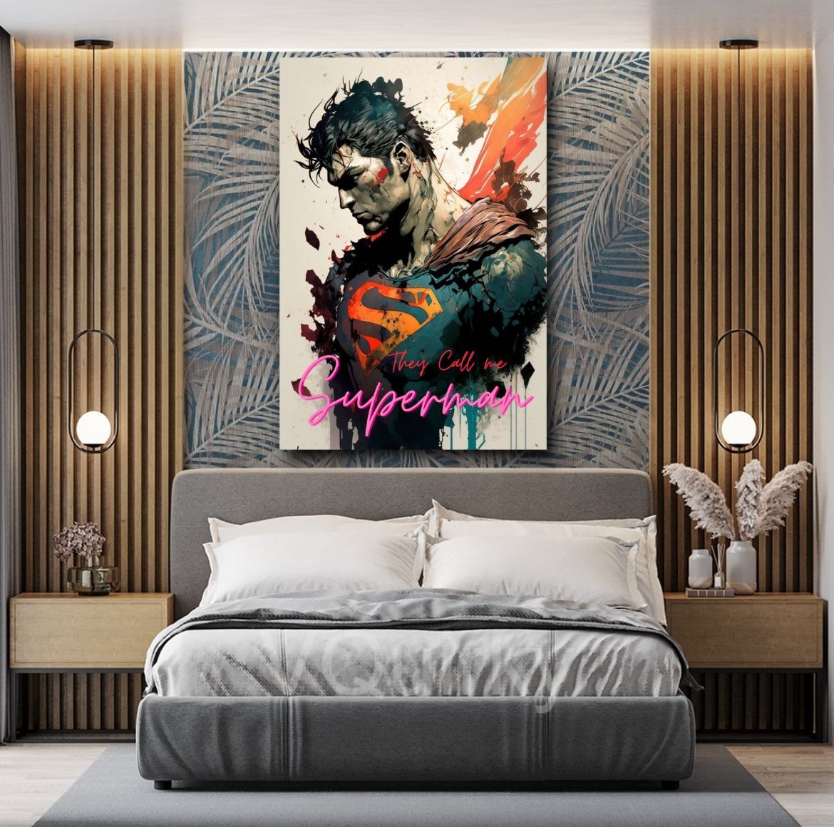 They Call Me Superman Canvas Painting