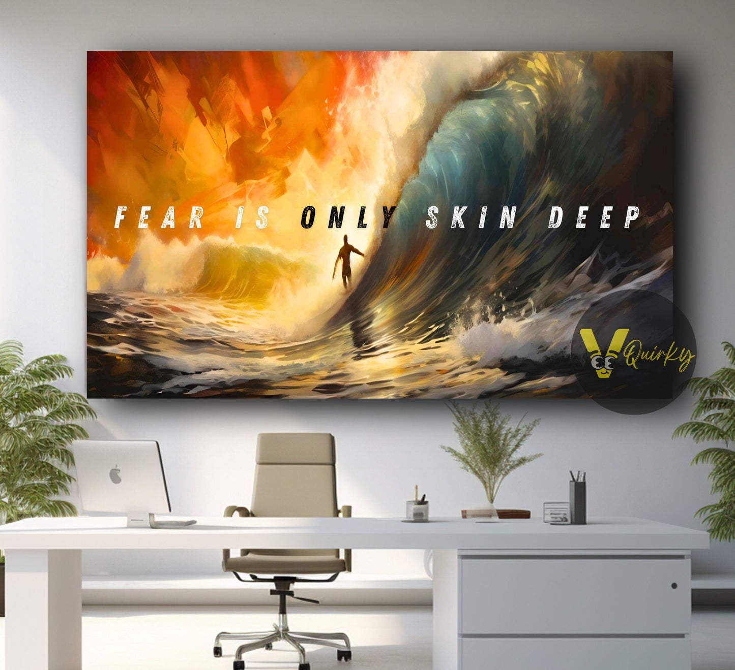 Fear Is Only Skin Deep Canvas Painting