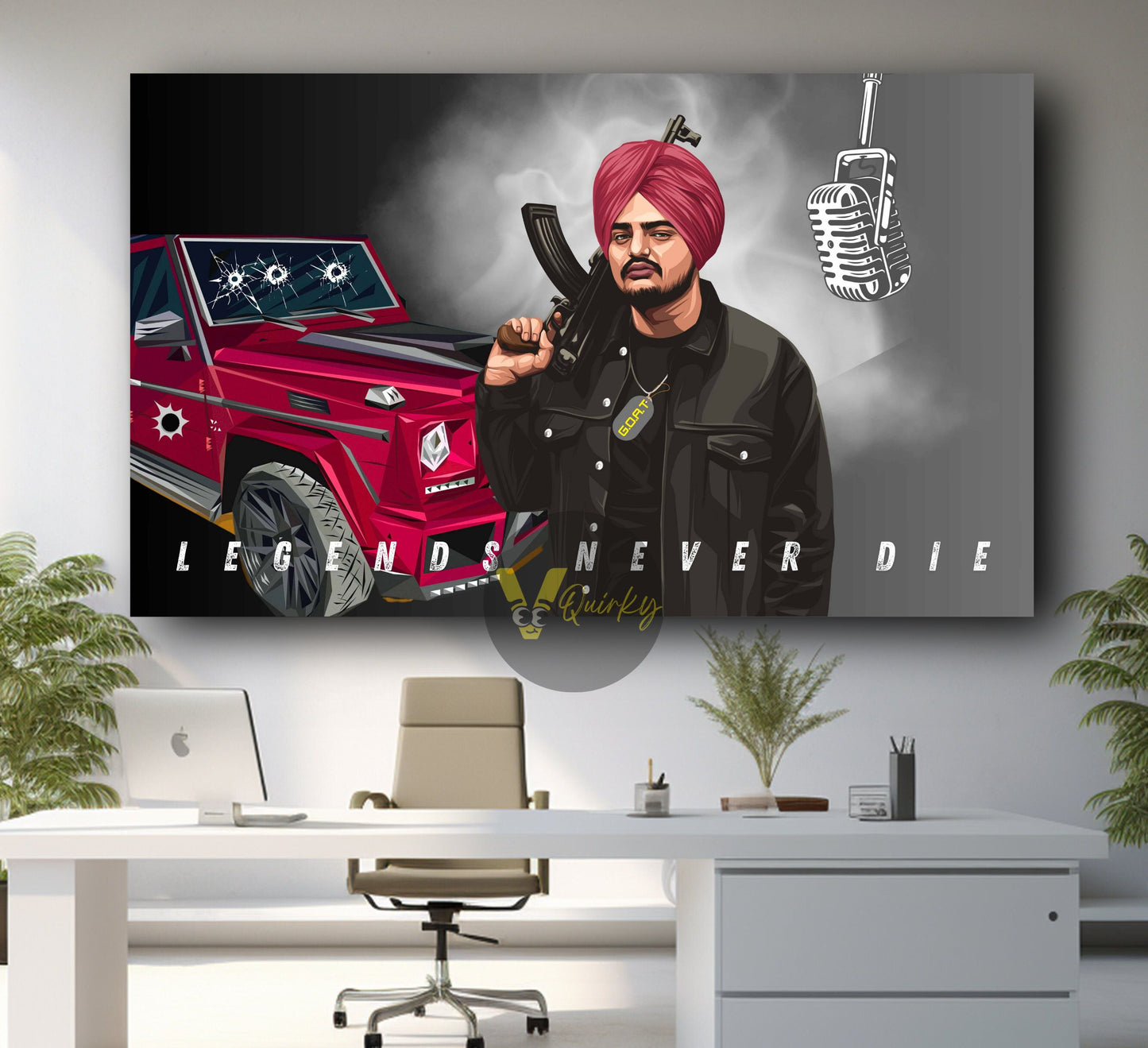 Legends Never Die (Sidhu Moose Wala) Canvas Painting