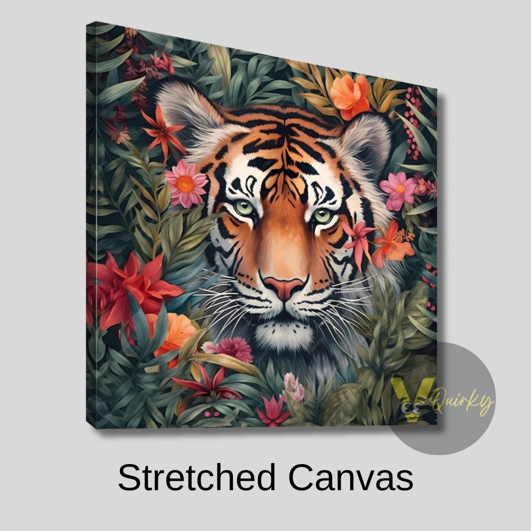 Hustling Tiger Canvas Painting