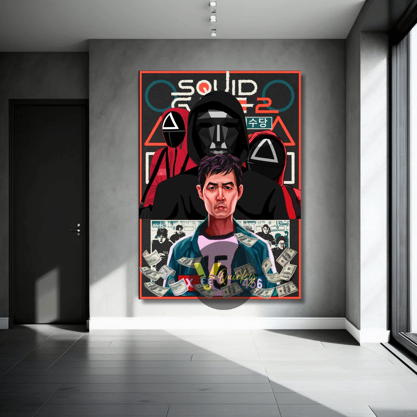 Squid Game Canvas Painting