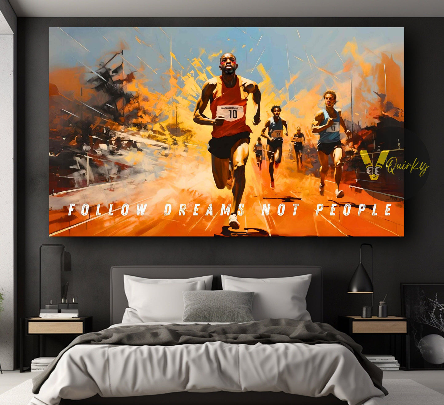 Follow Dreams Not People Canvas Painting
