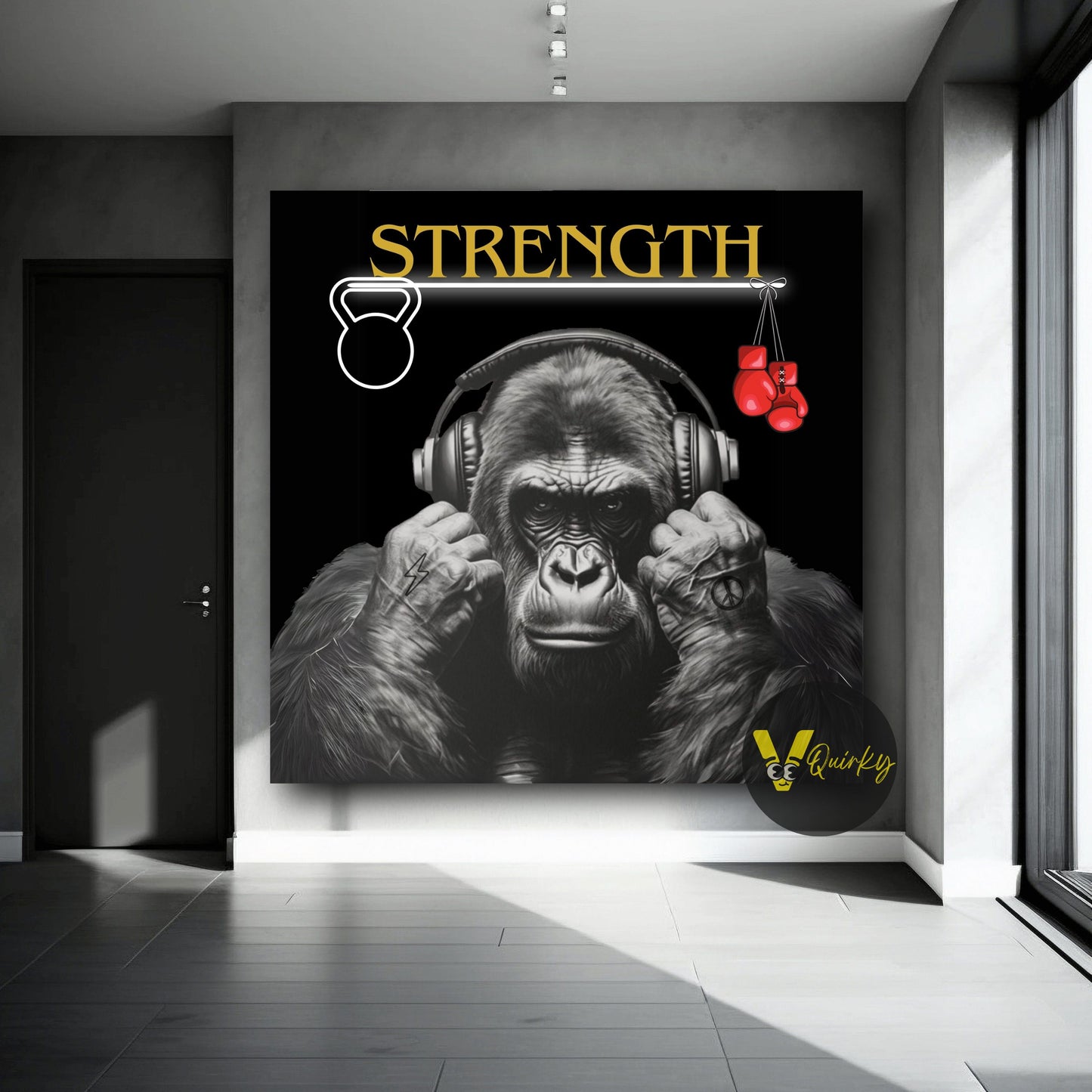 Powerful Monkey Canvas Painting