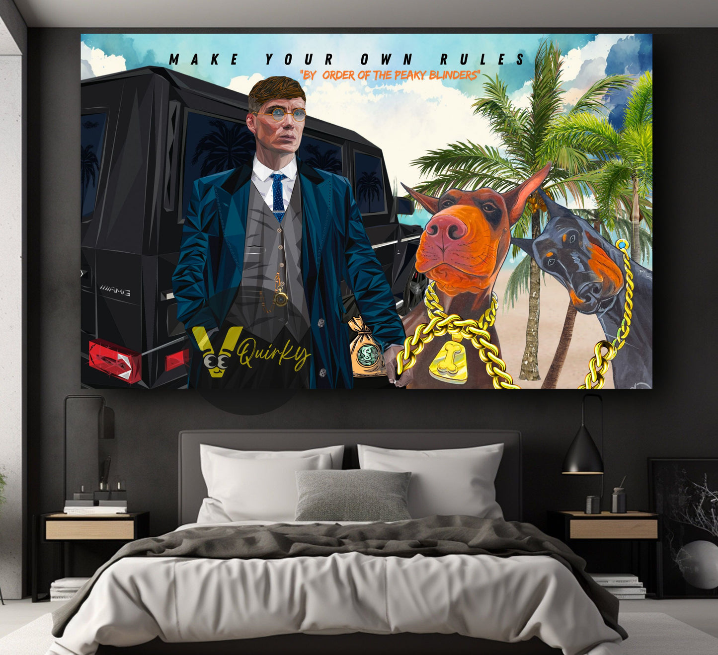 "By Order Of The Peaky Blinders" Thomas Shelby Canvas Painting