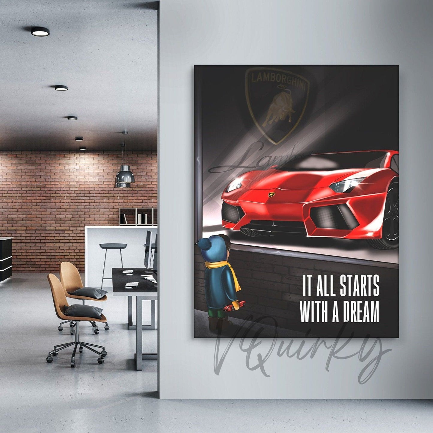 It All Starts With A Dream Vertical Canvas Painting