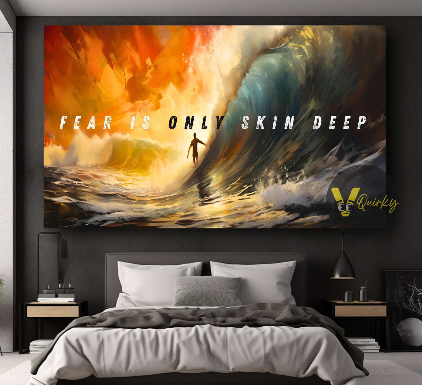 Fear Is Only Skin Deep Canvas Painting