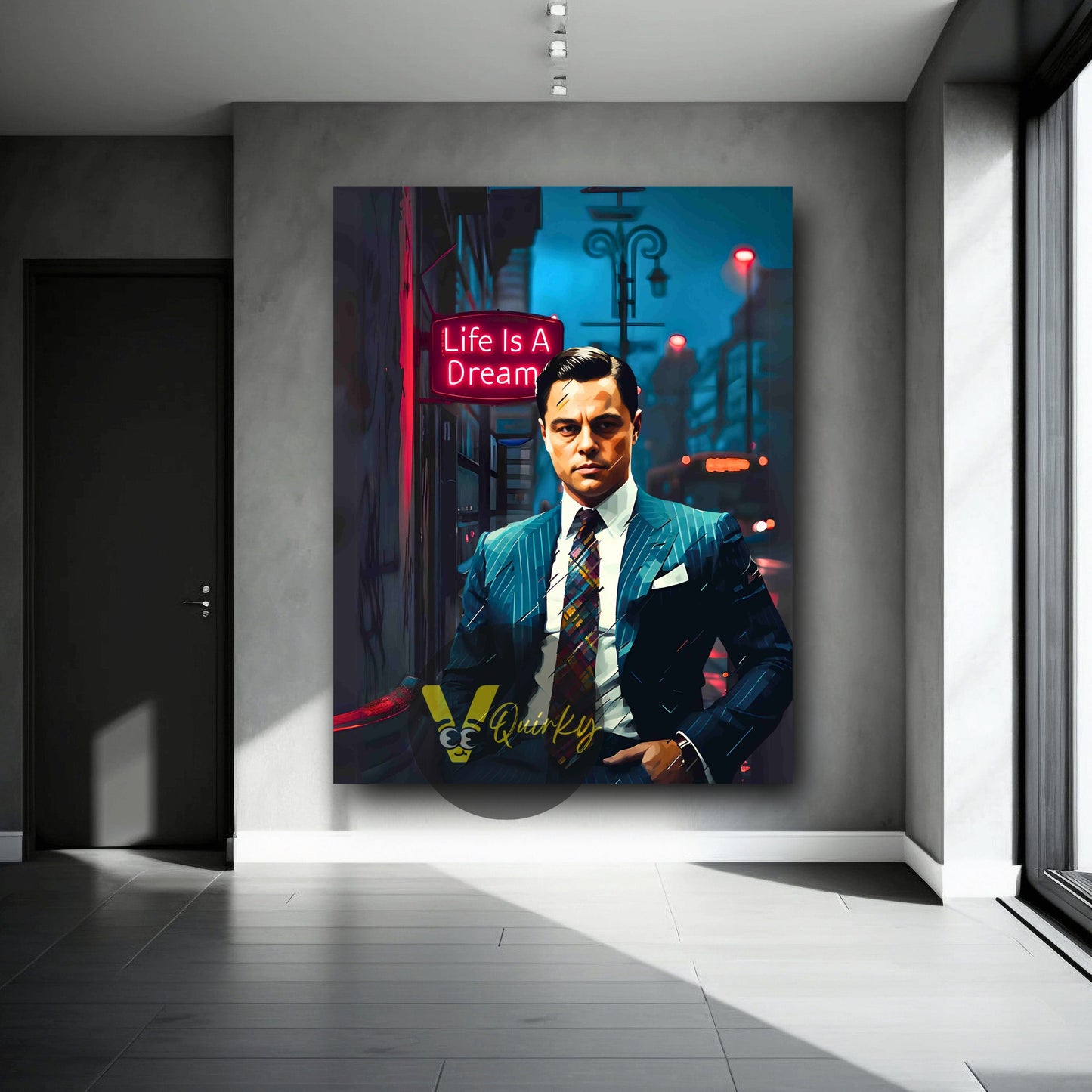 Leonardo (The Wolf Of Wall Street) Life Is A Dream Canvas Painting