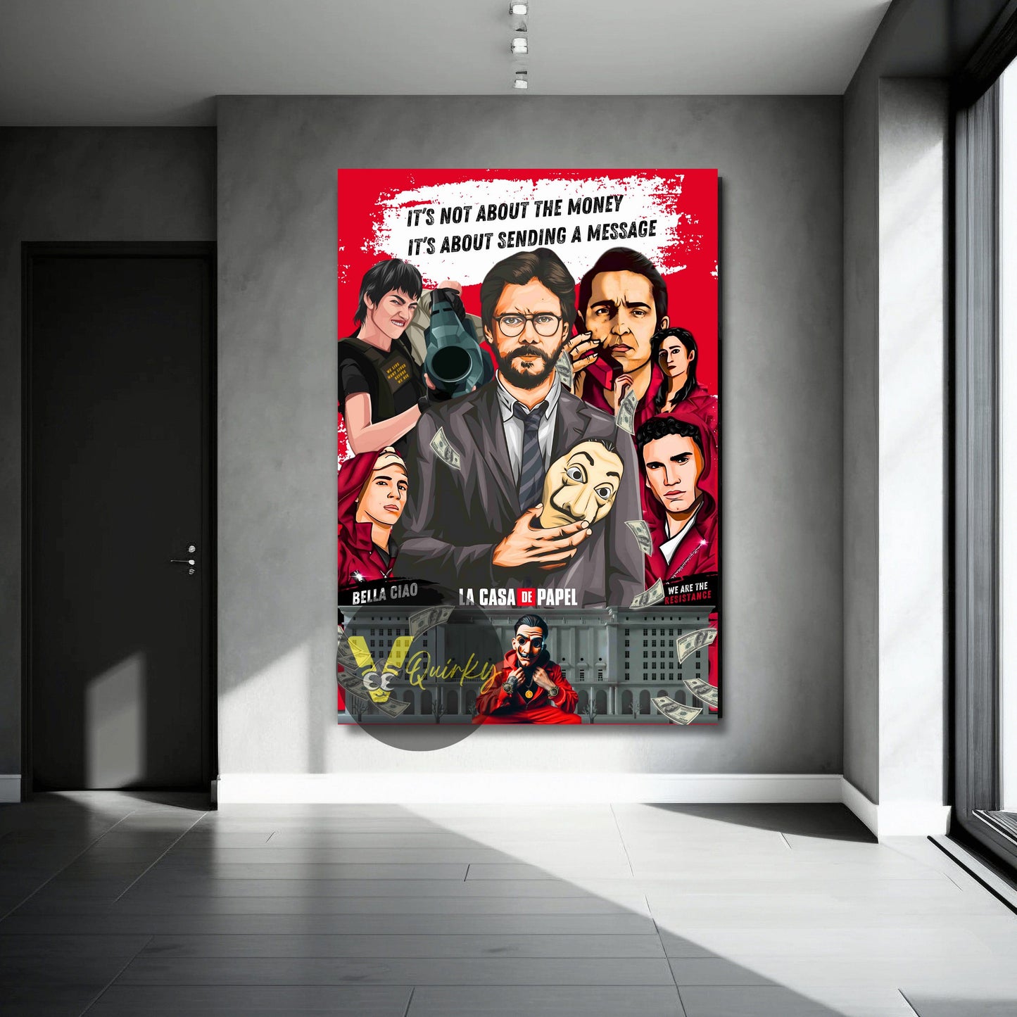 Money Heist (La Casa De Papel ) Canvas Painting