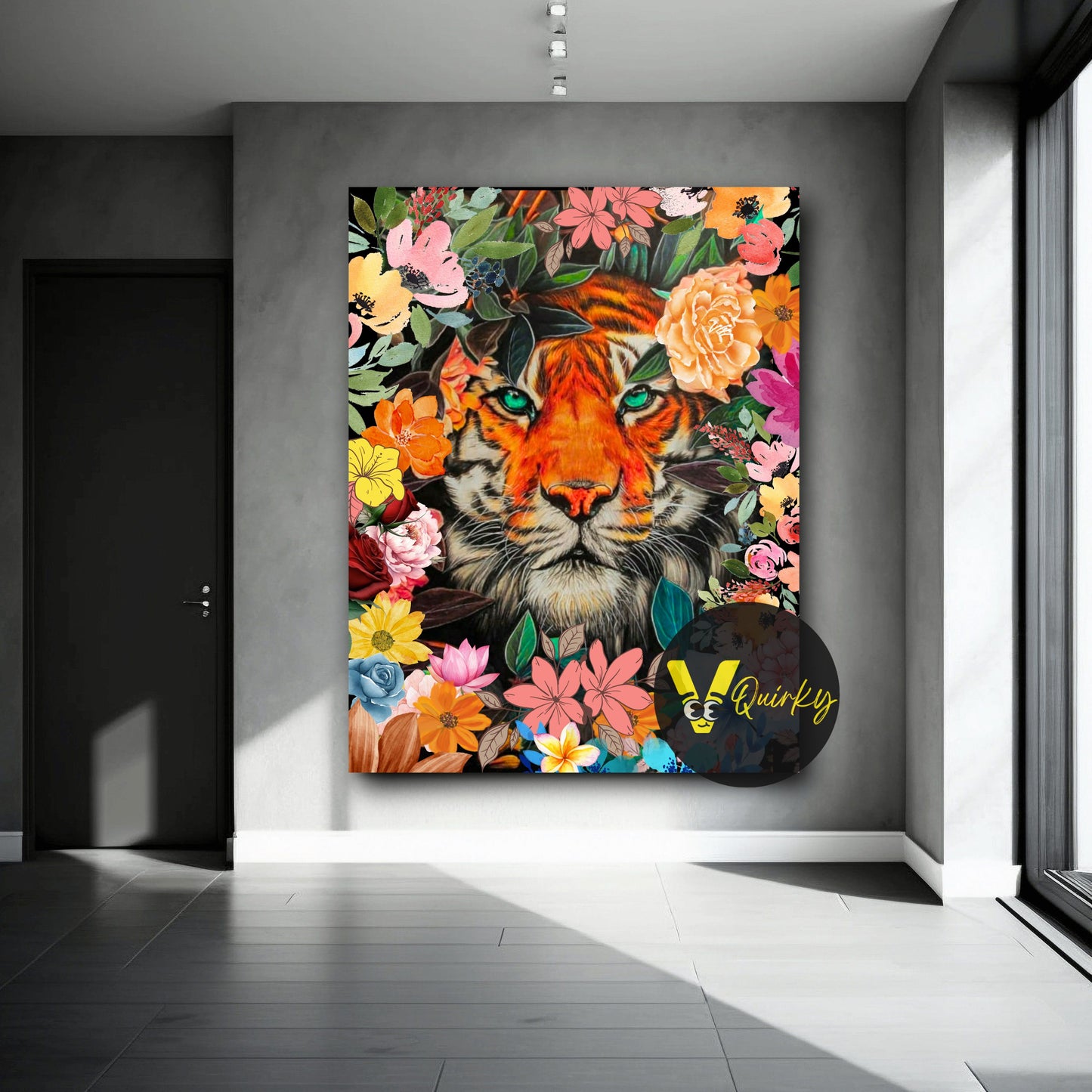 Hustling Tiger V1 Canvas Painting