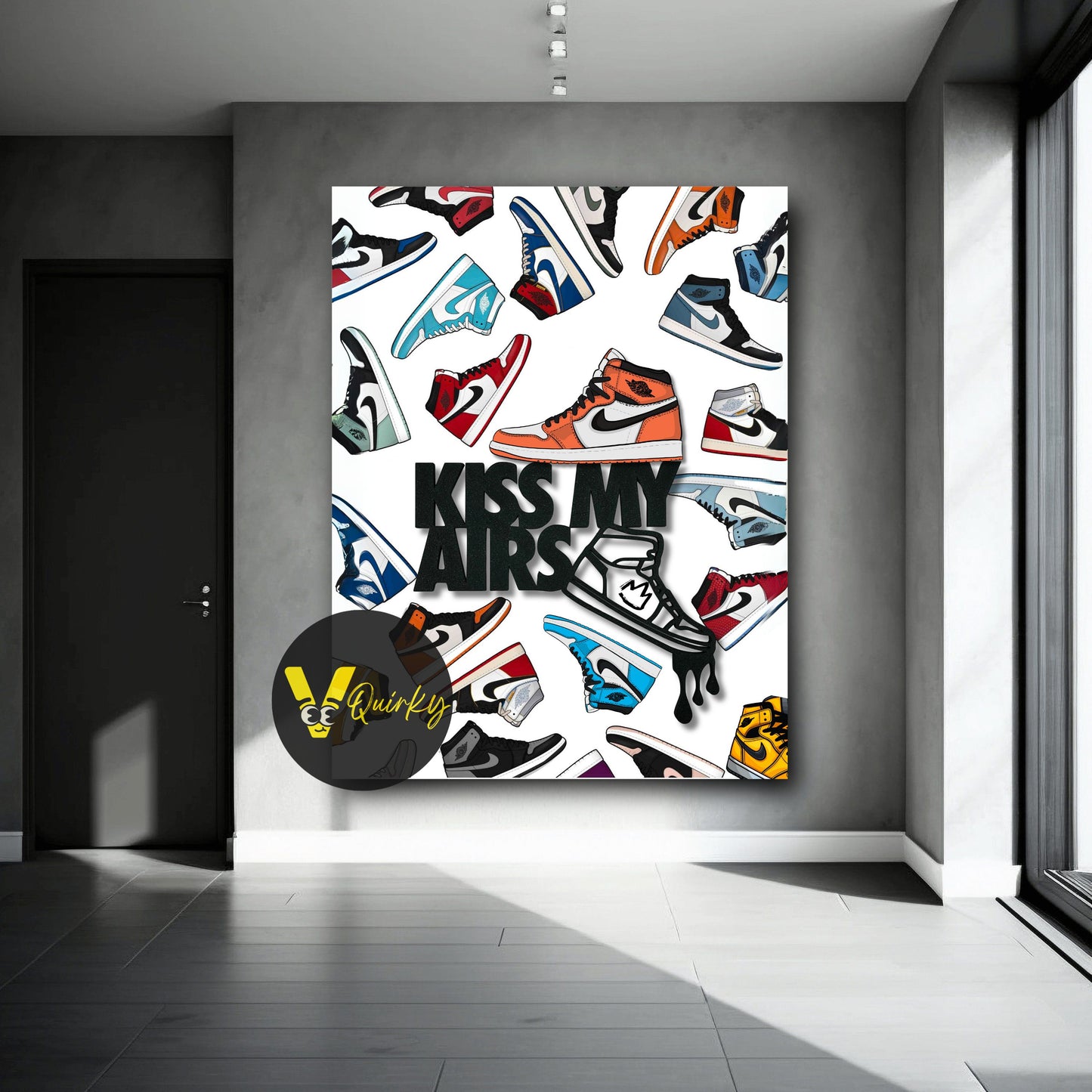 Nike Kiss My Airs V1 Canvas Painting