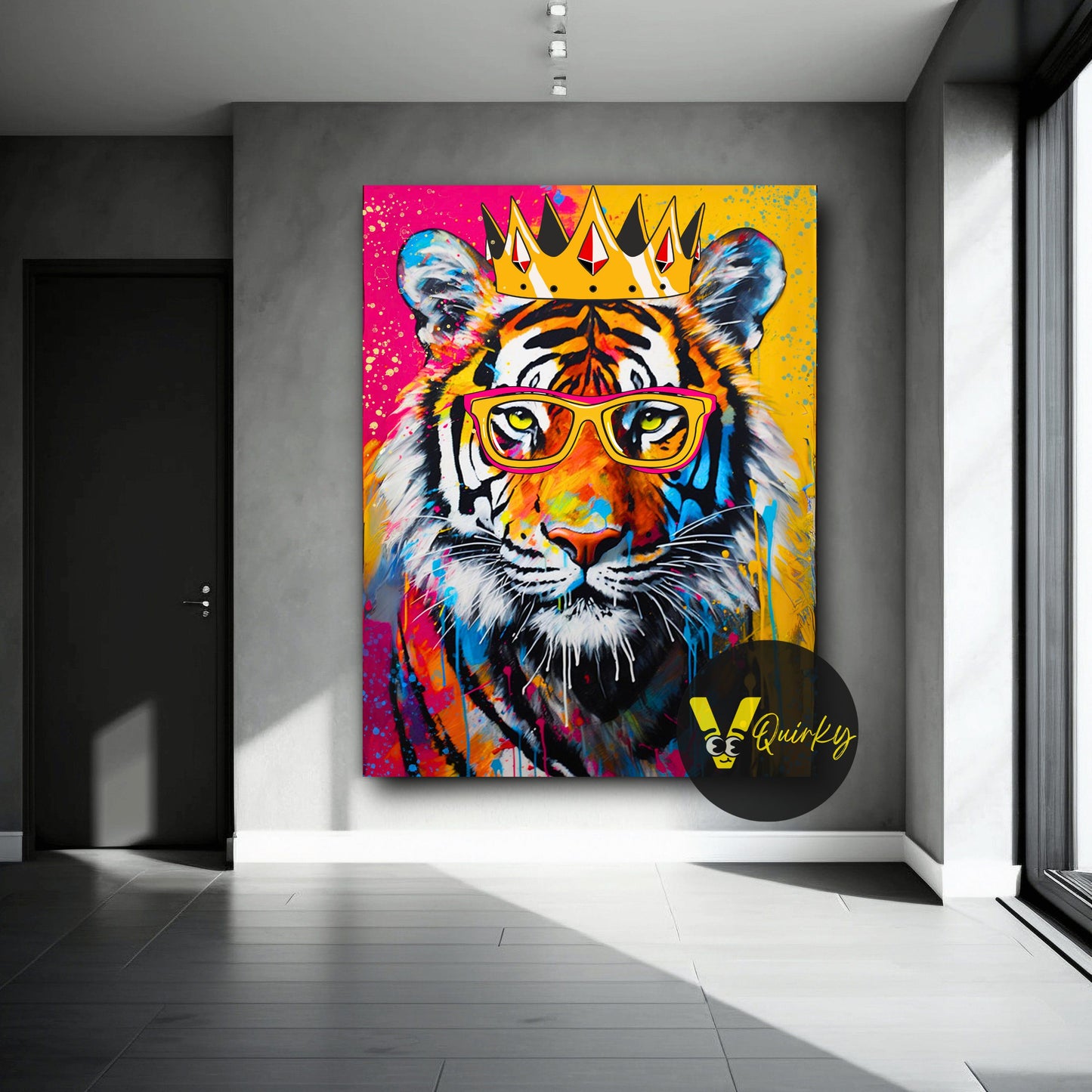 King Mafia Tiger Canvas Painting