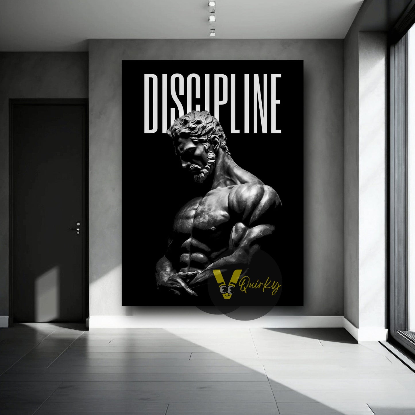 Discipline Gym V1 Canvas Painting