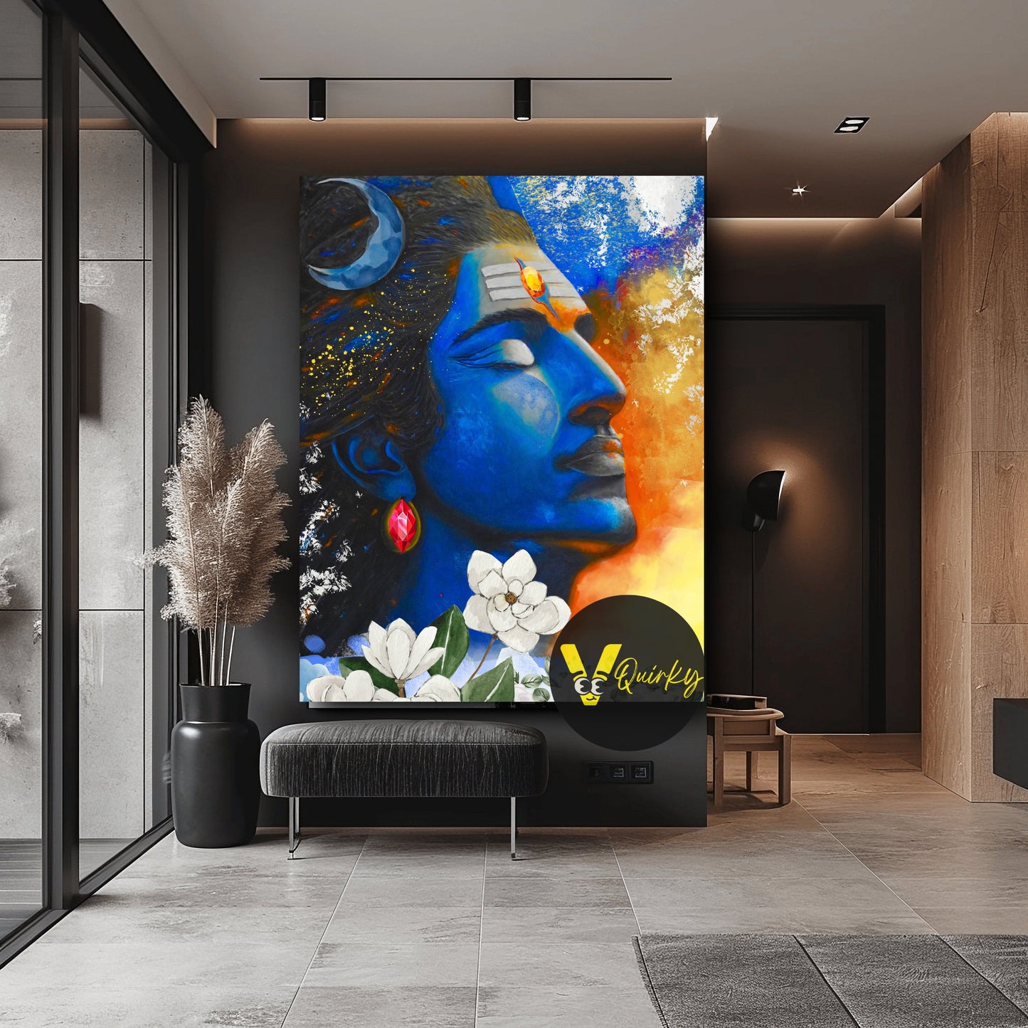 Har Har Mahadev (Shiv Ji) V2 Canvas Painting