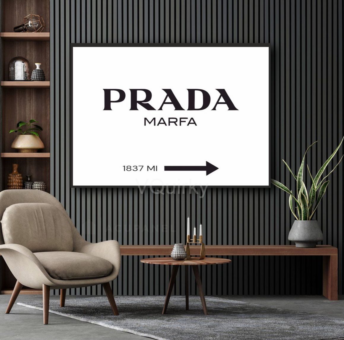 Prada Canvas Painting