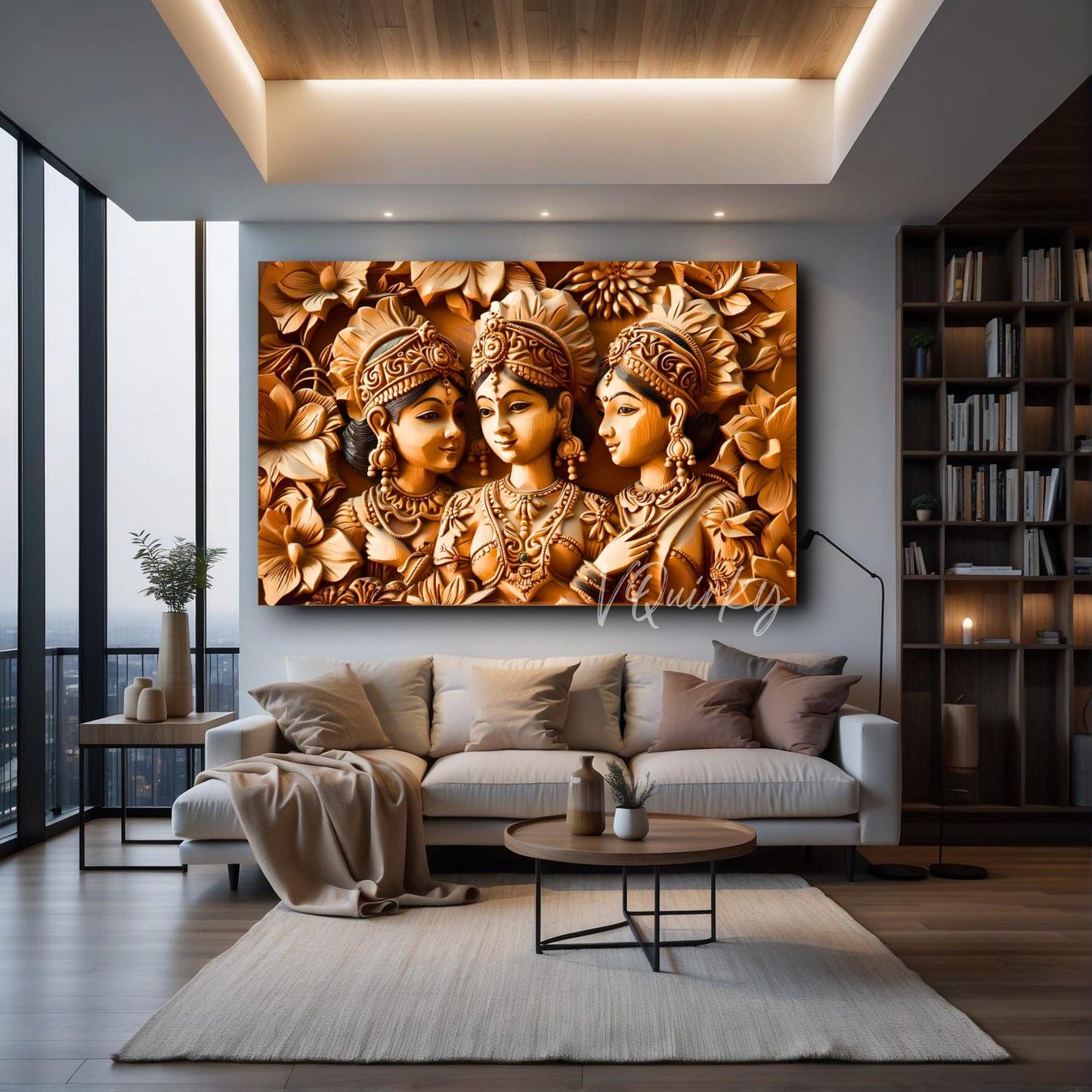 3d Traditional Women Art H2 Canvas Painting