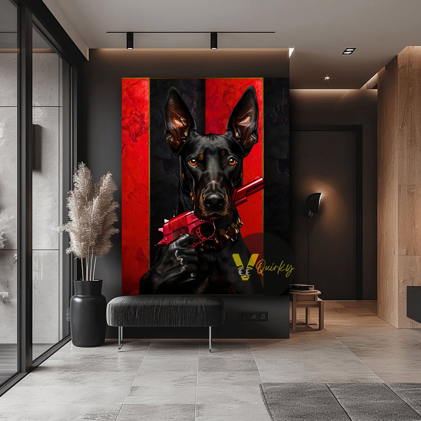 Luxury Fearless Dog V1 Canvas Painting