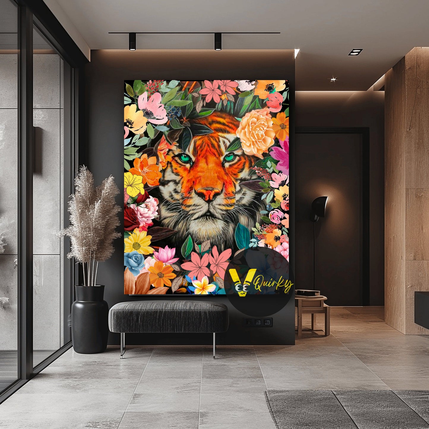 Hustling Tiger V1 Canvas Painting
