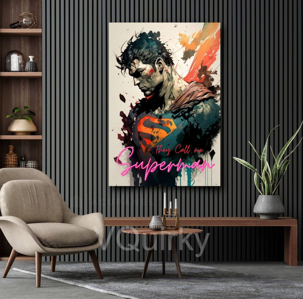 They Call Me Superman Canvas Painting