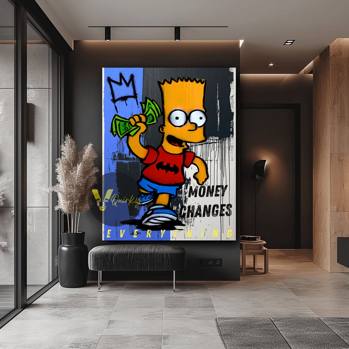 The Simpsons Money Changes Everything Canvas Painting