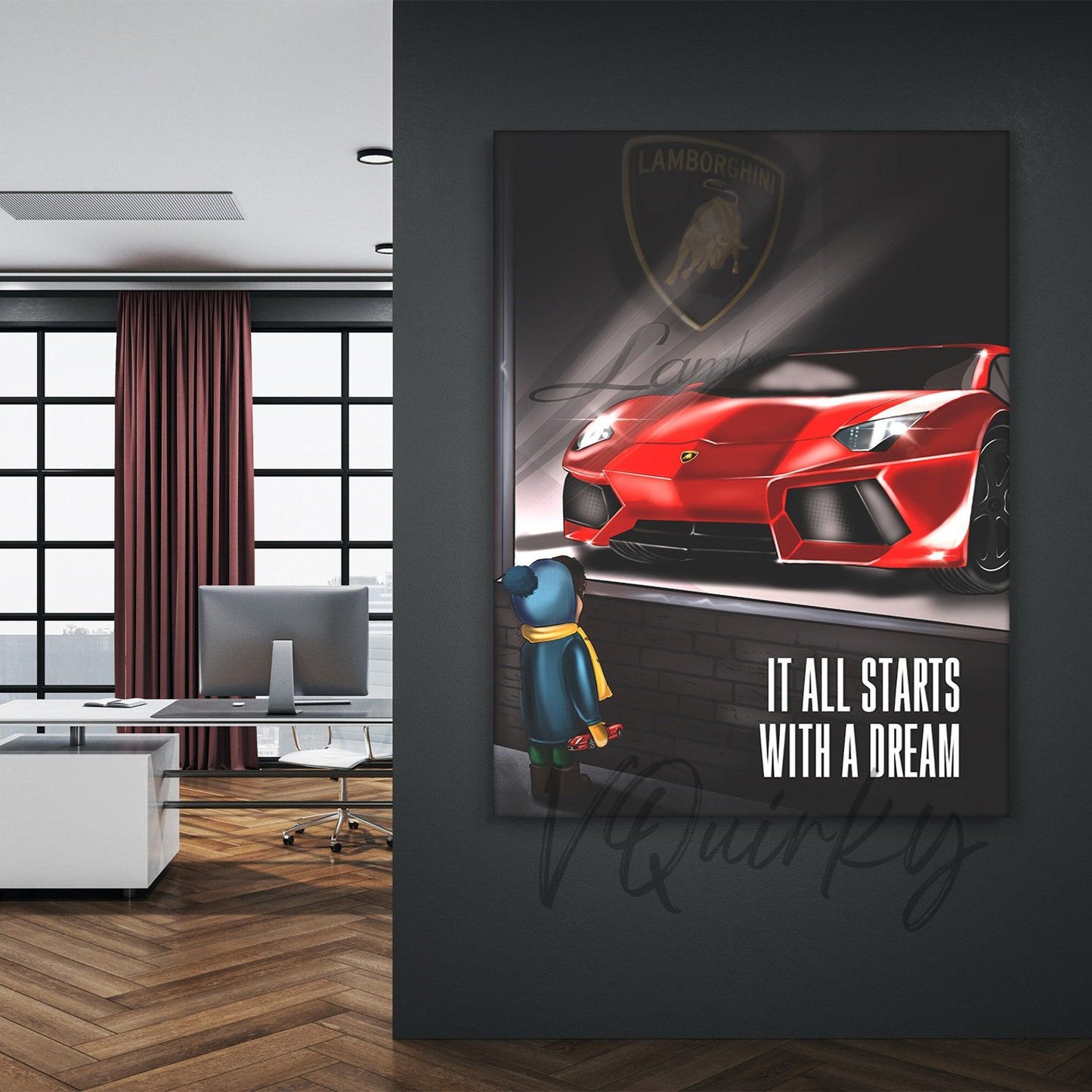 It All Starts With A Dream Vertical Canvas Painting