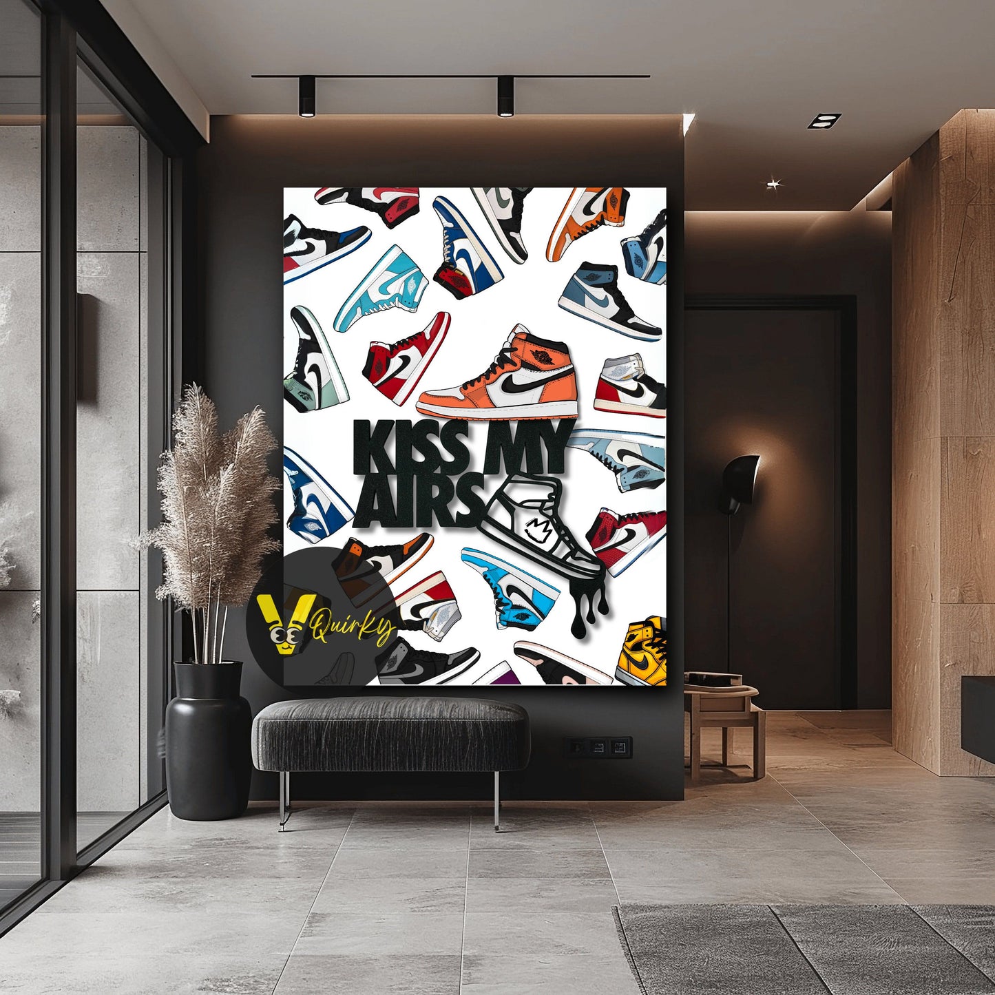 Nike Kiss My Airs V1 Canvas Painting
