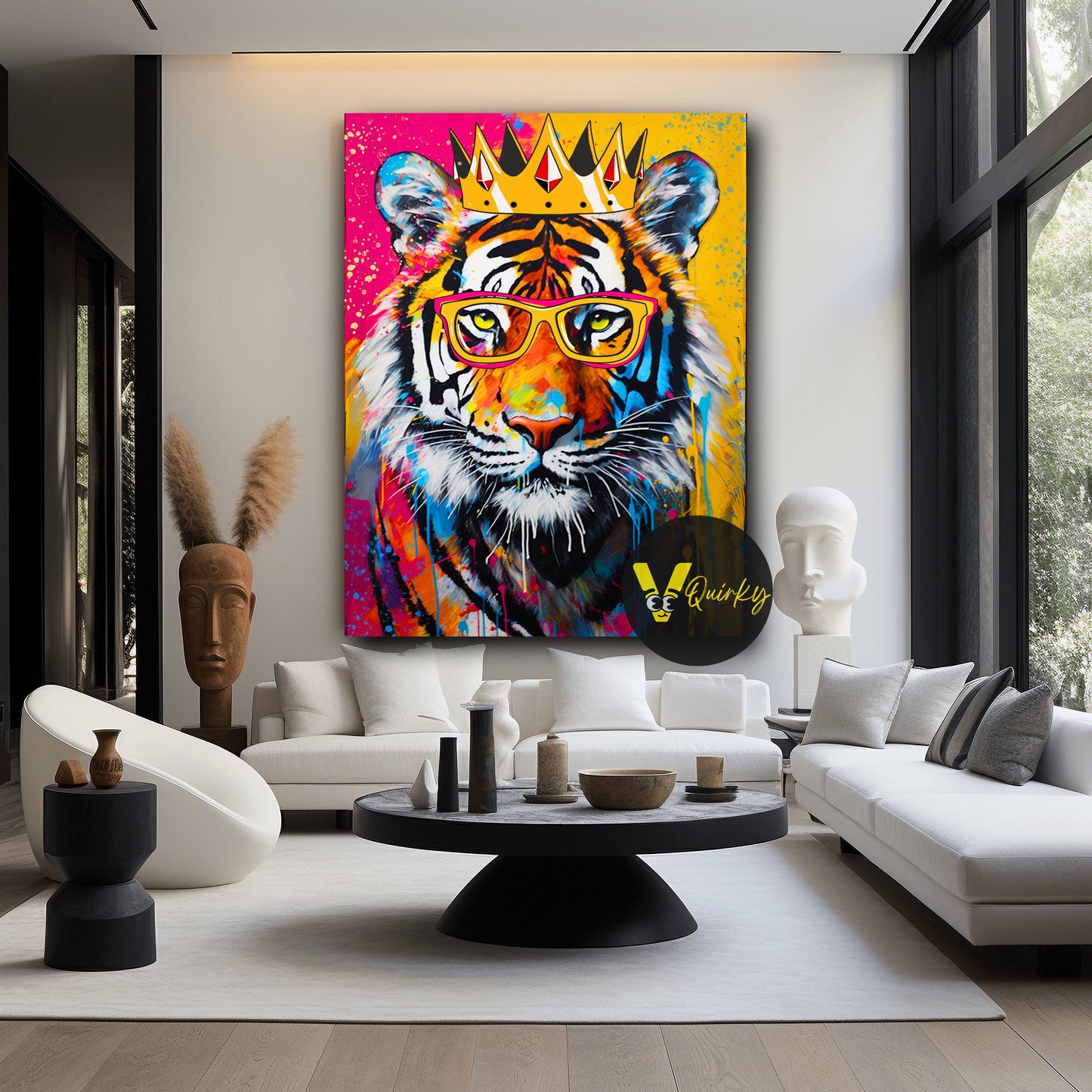 King Mafia Tiger Canvas Painting