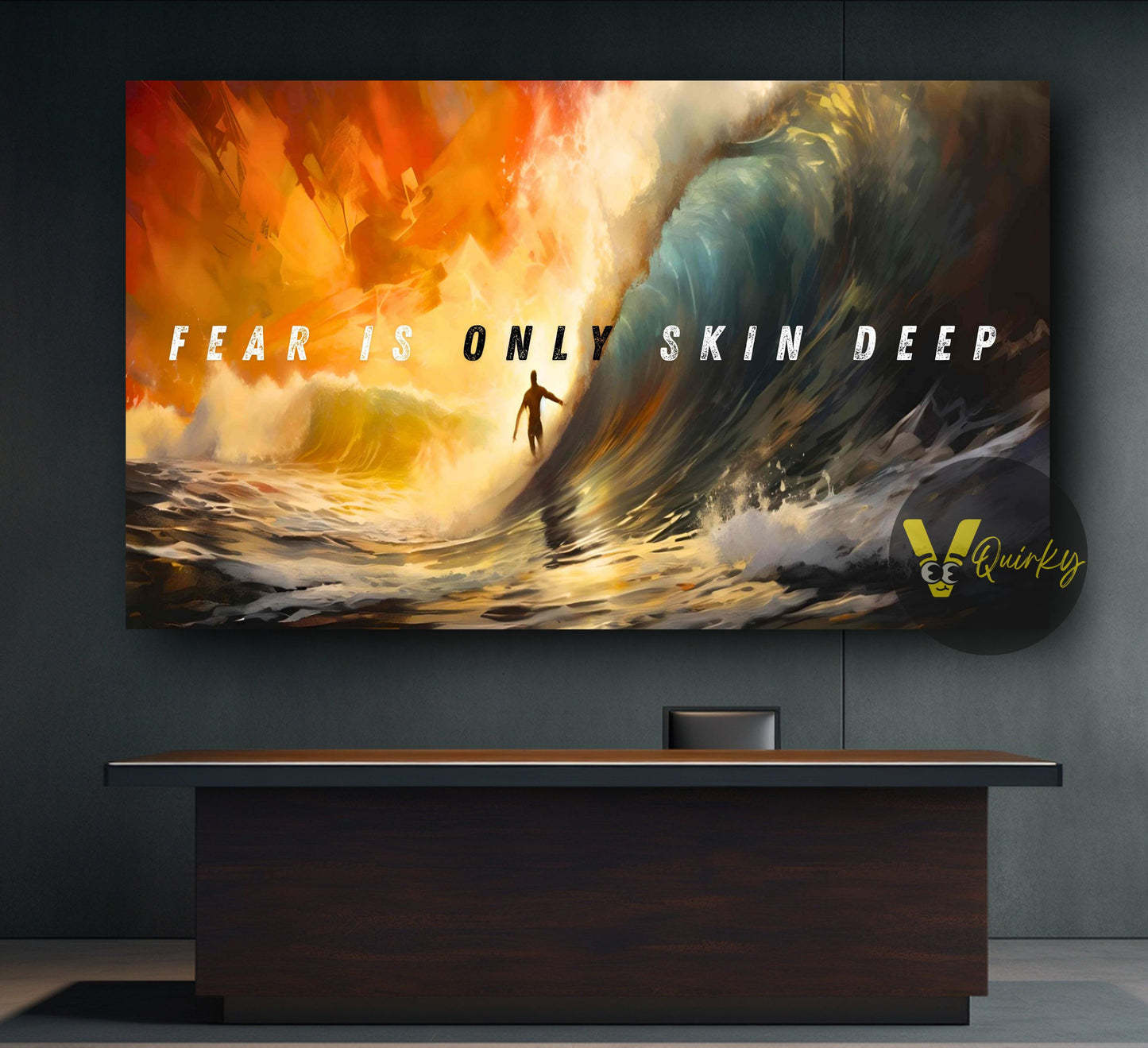 Fear Is Only Skin Deep Canvas Painting