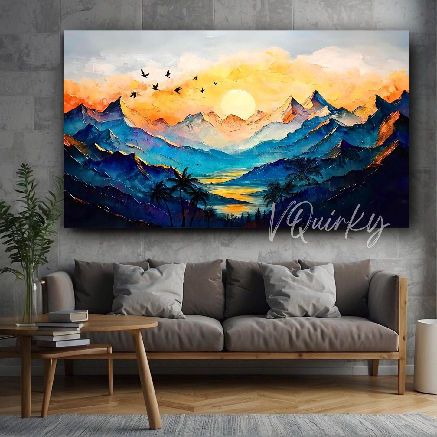 Abstract 3d Nature Canvas Painting