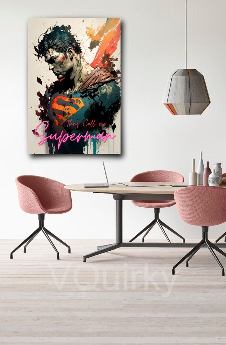They Call Me Superman Canvas Painting