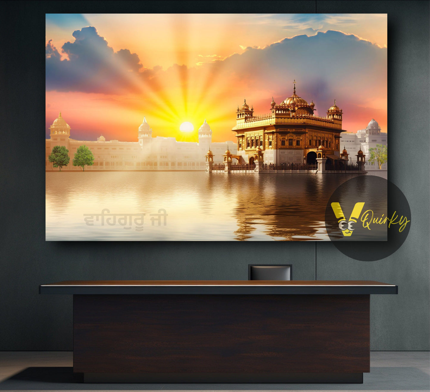 Golden Temple (WAHEGURU JI) Canvas Painting