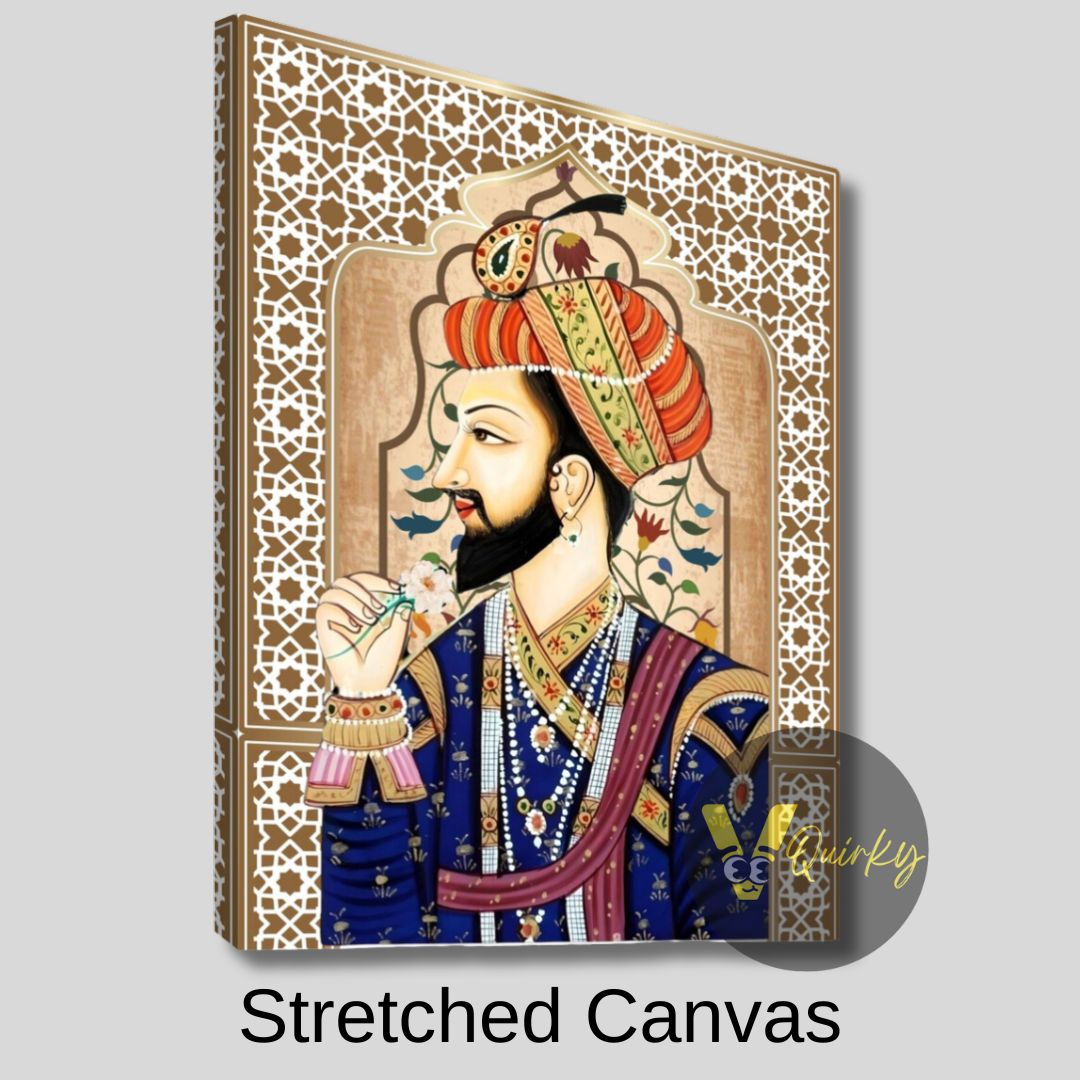 Mughal King Jharokha Canvas Painting