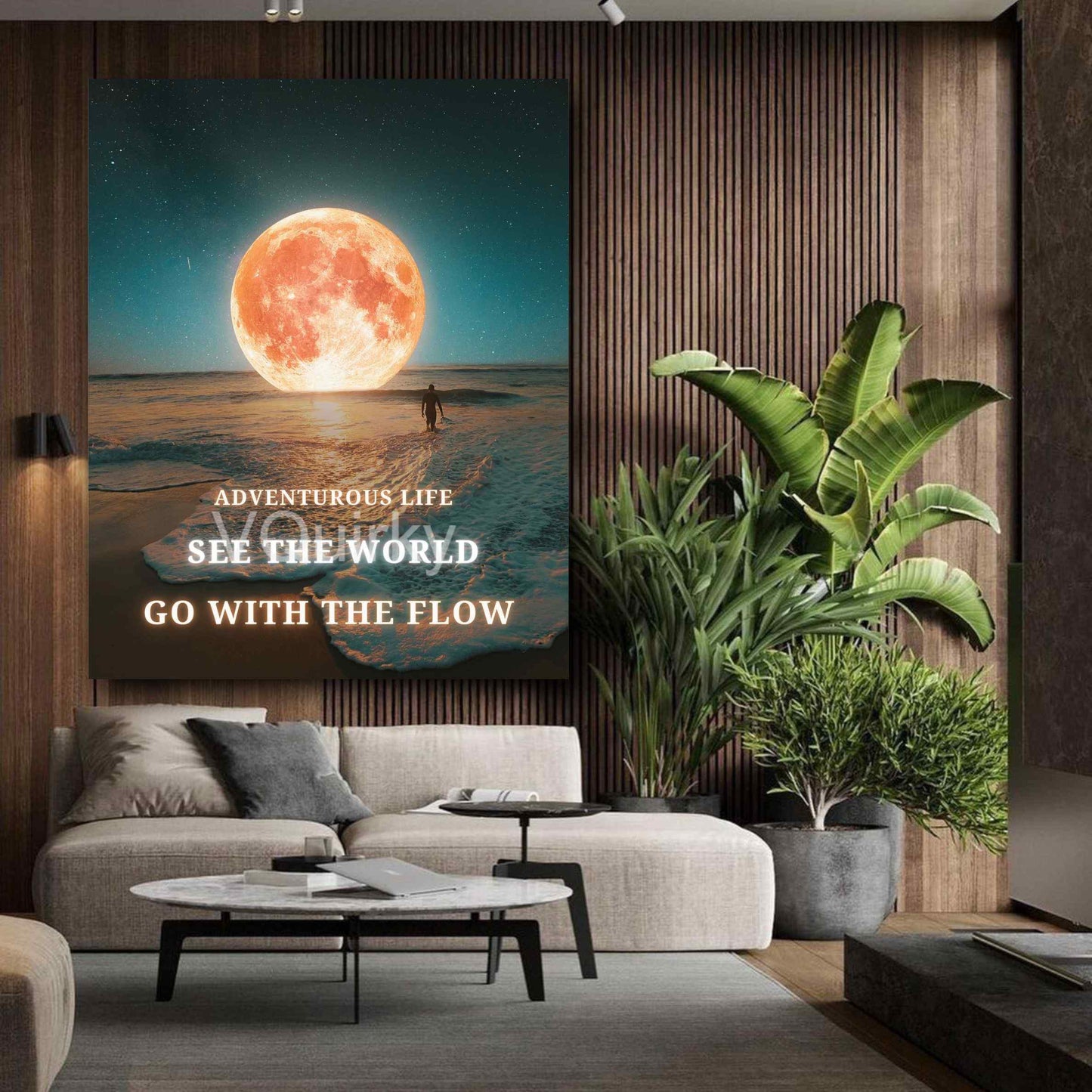 See The World Canvas Painting