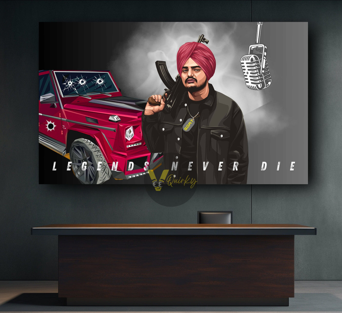 Legends Never Die (Sidhu Moose Wala) Canvas Painting