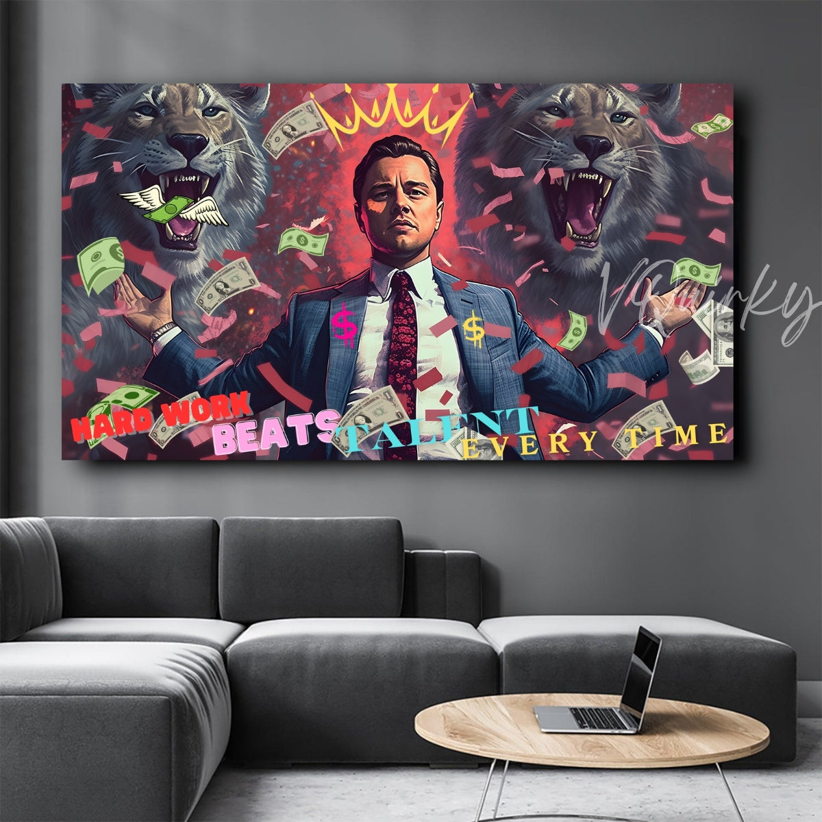 Leonardo Dicaprio (The Wolf of Wall Street 2) Canvas Painting