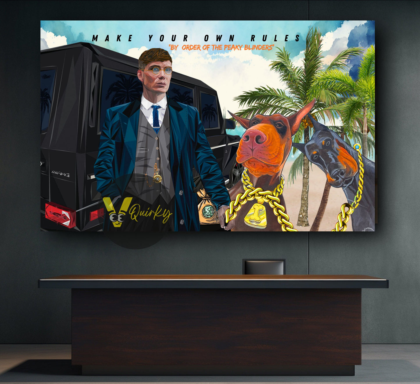 "By Order Of The Peaky Blinders" Thomas Shelby Canvas Painting